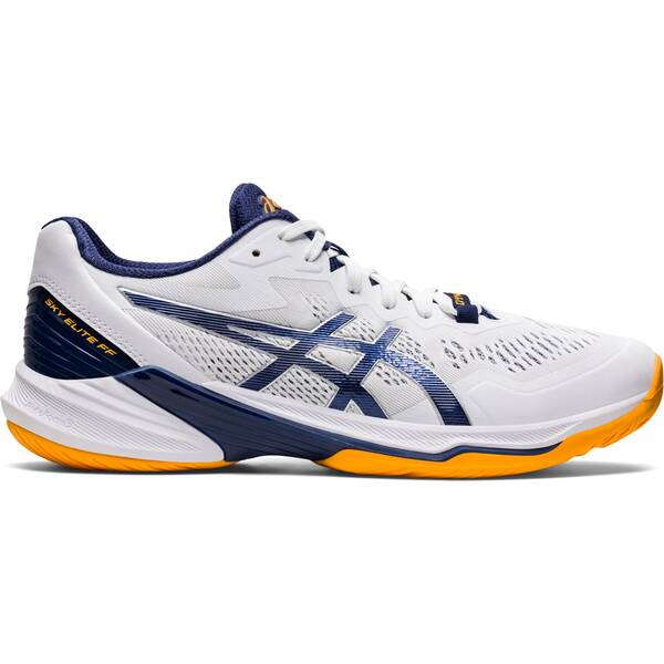 Asics Sky Elite FF 2 - Blanco / Azul marino - Zapatillas de squash / racquetball (42.5)
