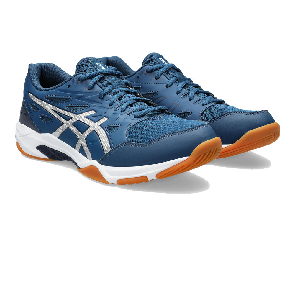 Asics Gel Rocket 11 - Azul Mako / Plata Pura - Zapatillas de squash / racquetbol (42.5)