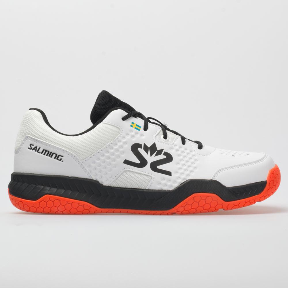 Salming Hawk - Blanco / Negro New Flamered - Zapatillas de squash / racquetball
