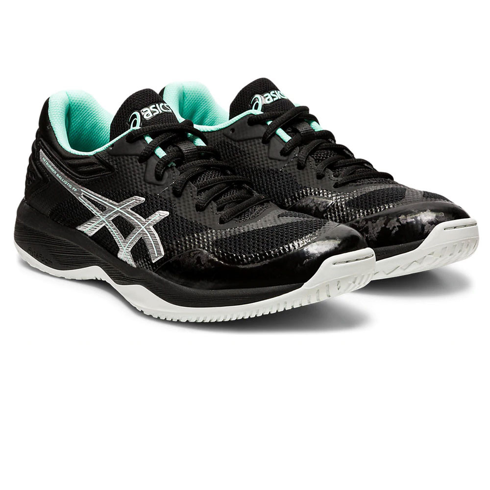 Asics Netburner Ballistic FF - Negro / Plata puro - Zapatillas de squash / racquetball