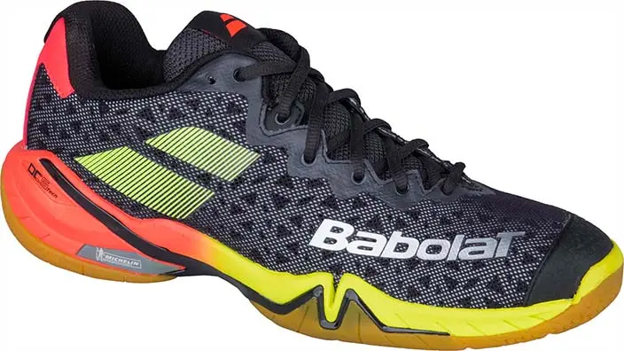 Babolat Shadow Tour - Negro / Rojo / Amarillo - Zapatillas de squash / racquetball