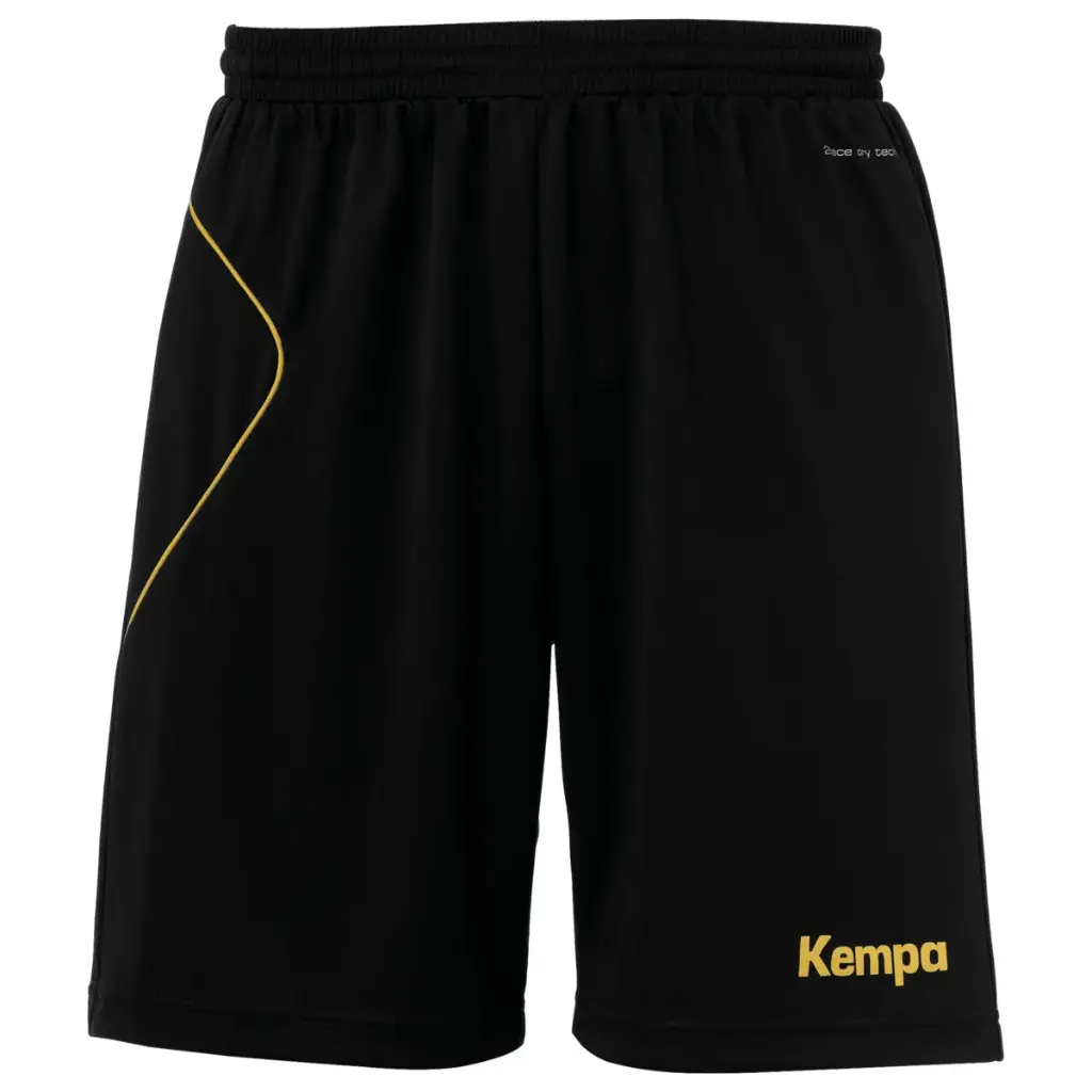 Kempa Curve-short - Zwart / Goud