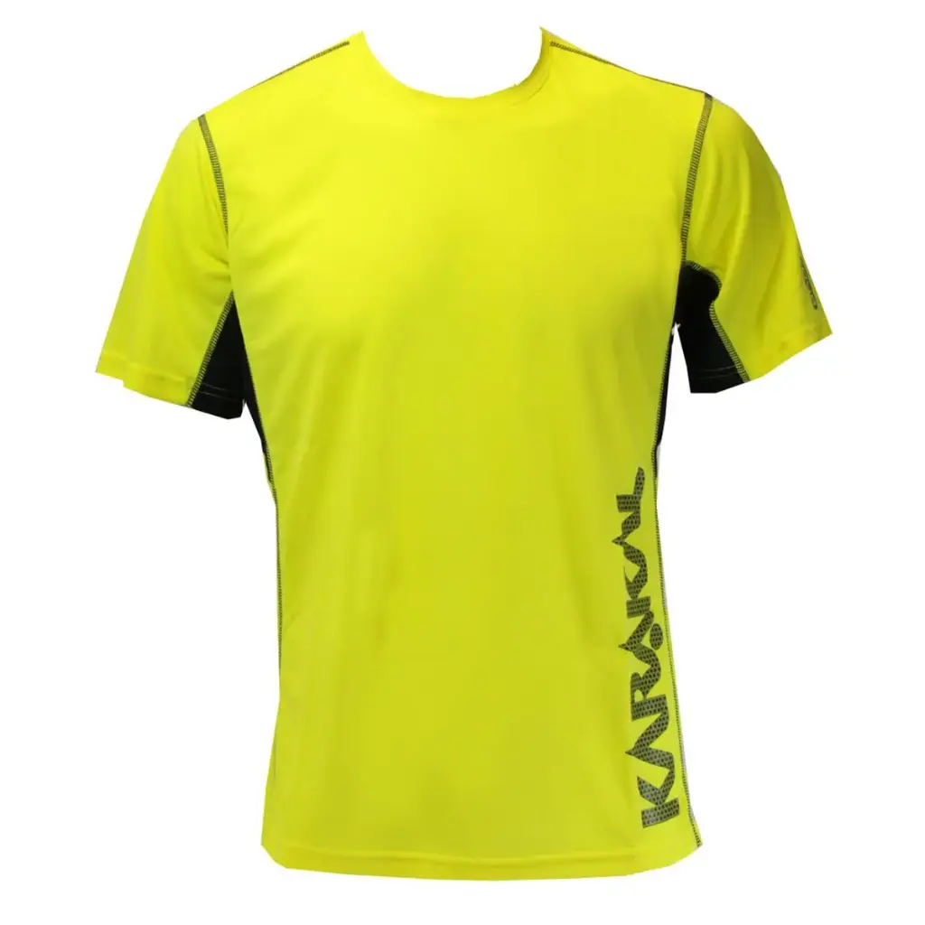 T-Shirt Karakal Pro Tour - Yellow / Graphite