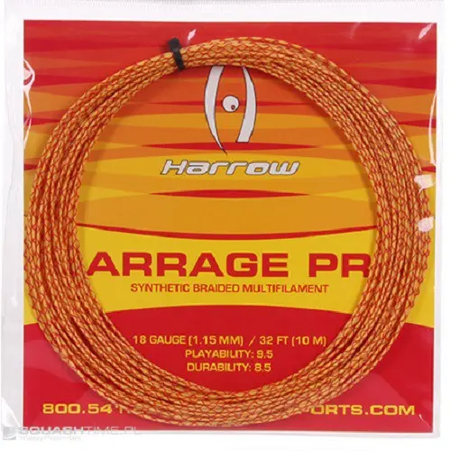 Harrow Barrage Pro – Orange – Squash-Saitenrolle, 10 m, lose