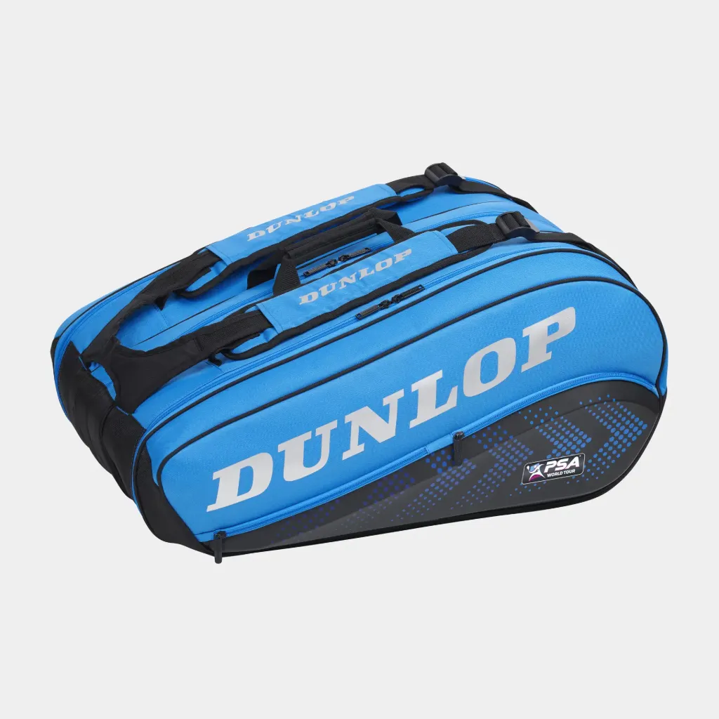 Dunlop CX Team 12 Rackets - Black / Red - Squash Bag