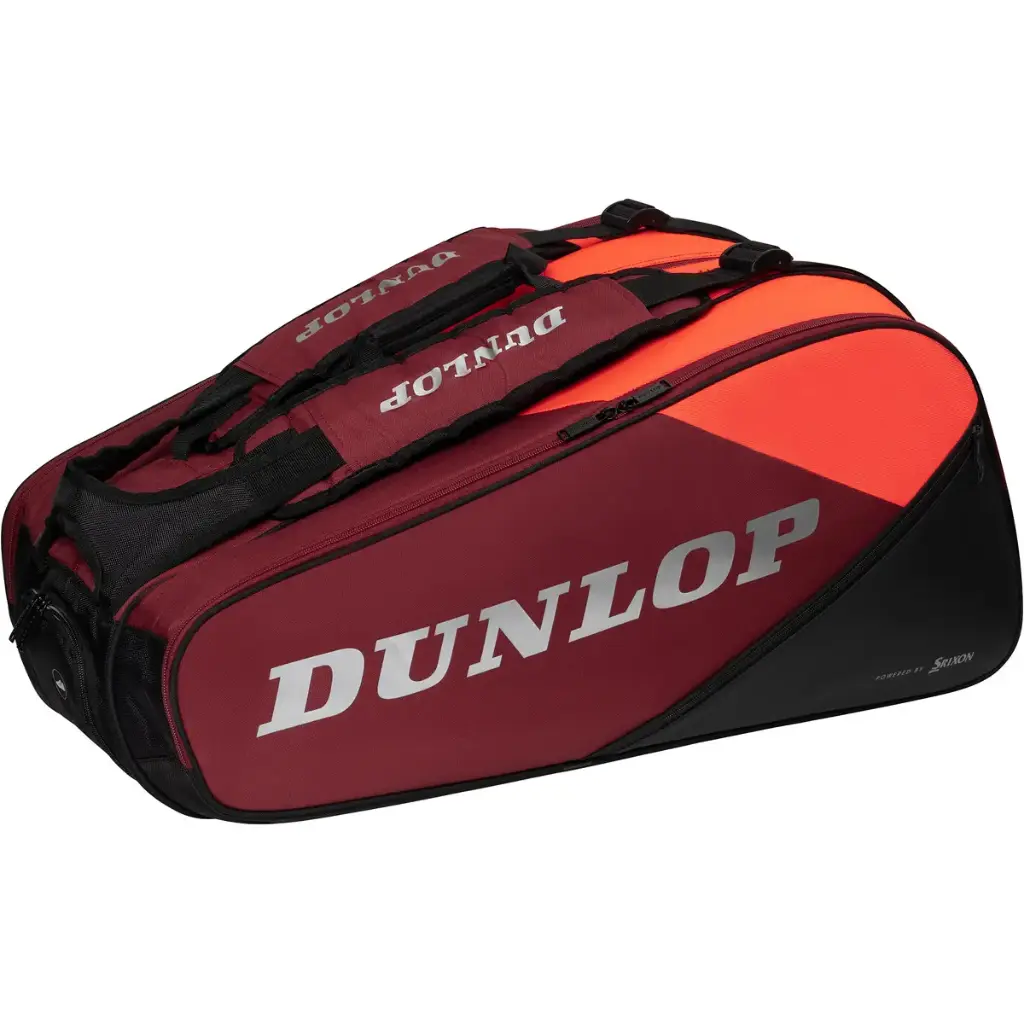 Dunlop CX PSA 12 Rackets - Noir / Rouge - Sac de Squash