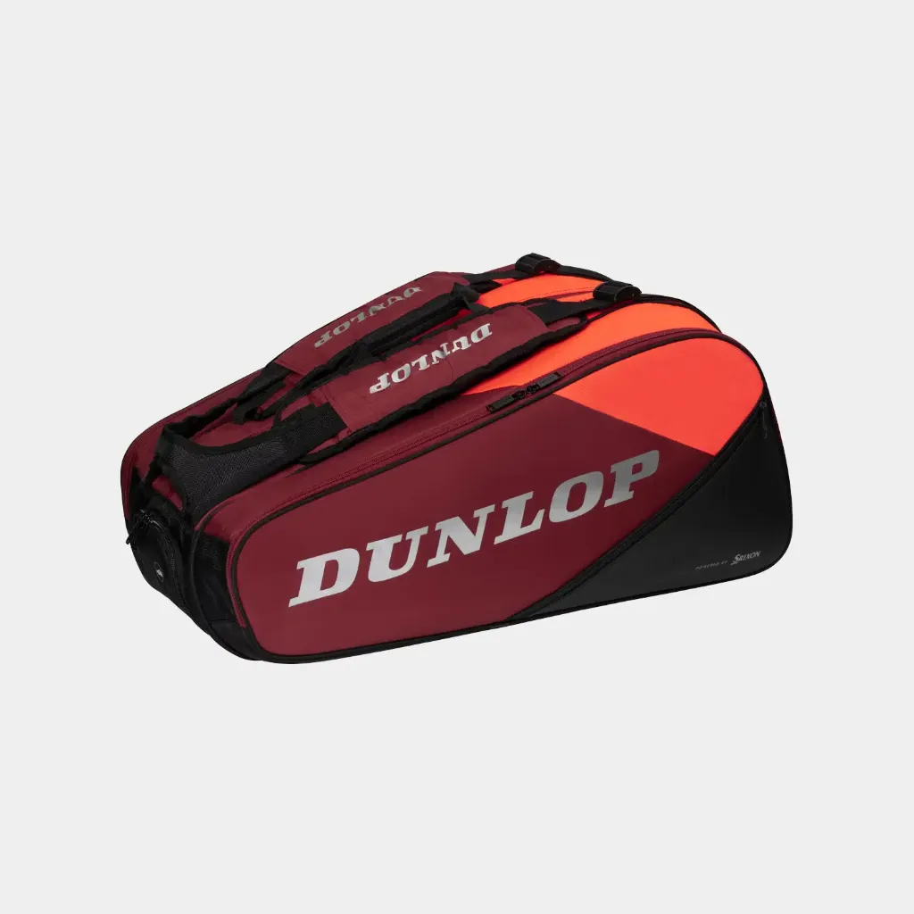 Dunlop CX PSA 12 Rackets - Noir / Rouge - Sac de Squash