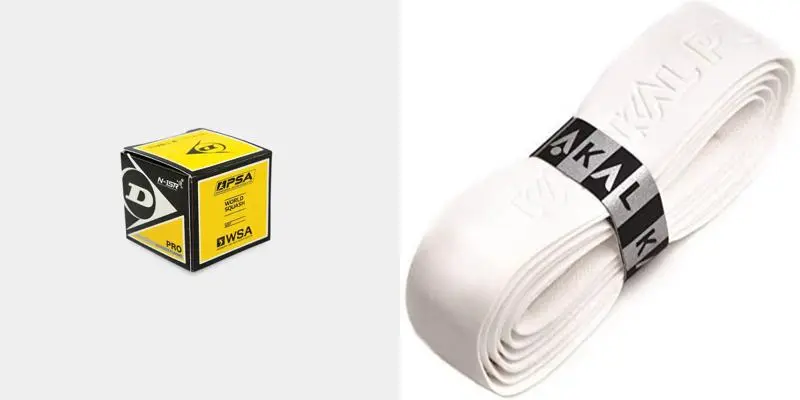 BALLE SQUASH DUNLOP PRO + PU SUPER GRIP KARAKAL