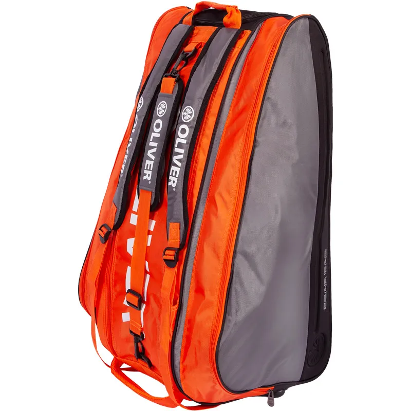 Oliver Gearbag 12 rackets - Zilver / Oranje - Squashtas