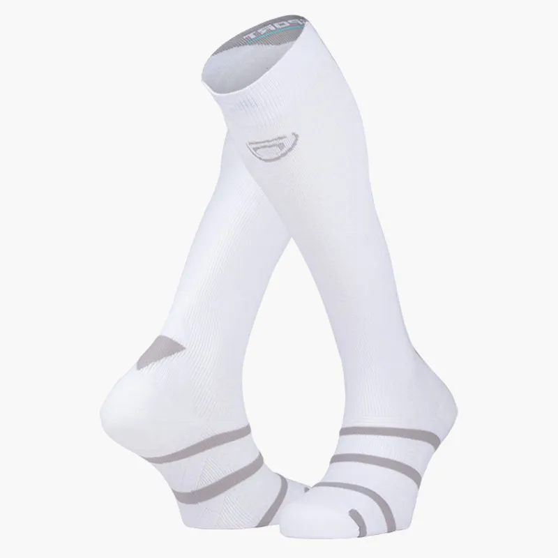 BV Sport - Blanco / Gris - Calcetines de compresión (S)