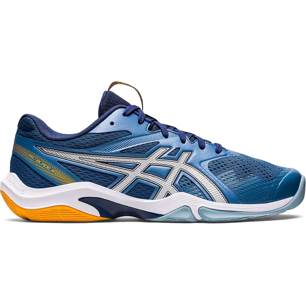 Asics Gel Blade 8 - Azul / Plata - Zapatillas de squash / racquetball (42)
