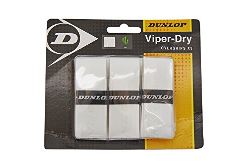 DUNLOP OVERGRIP VIPER-DRY - BLANC - PACK DE 3